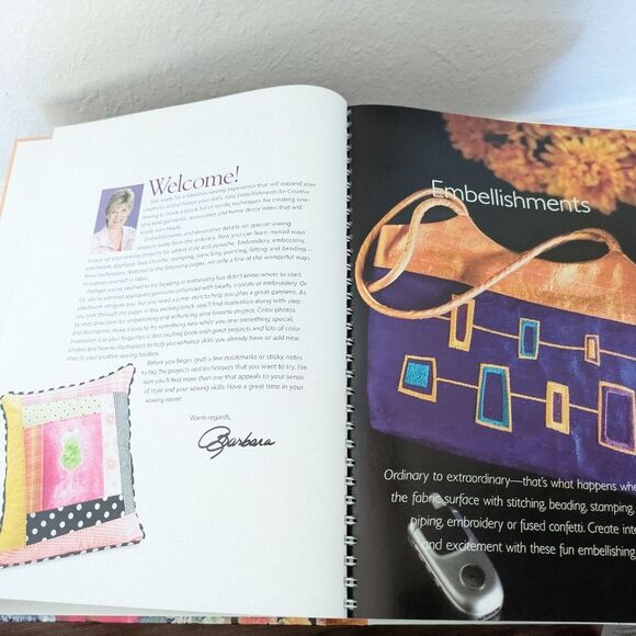 EASY EMBELLISHMENTS FOR CREATIVE SEWING Sew Projects Hardcover Book, 2007 - Picture 5 of 10